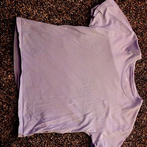 Purple holister cropped tee